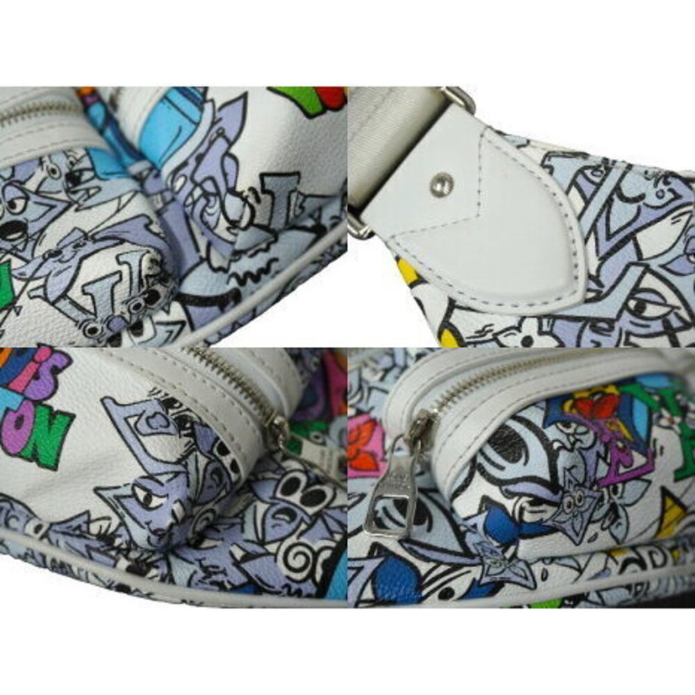 Louis Vuitton Waist Bag Bum Multi Pocket White Multicolor Comics - Picture 7 of 8